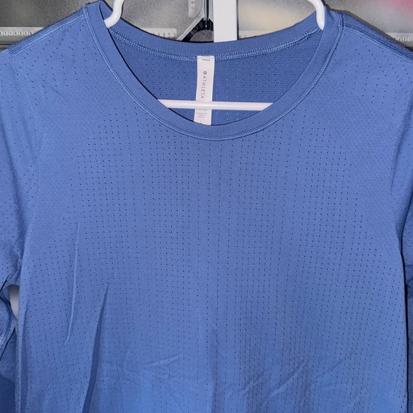 Athleta In Motion Seamless Long Sleeve Top in Blue Women’s L - Picture 6 of 14